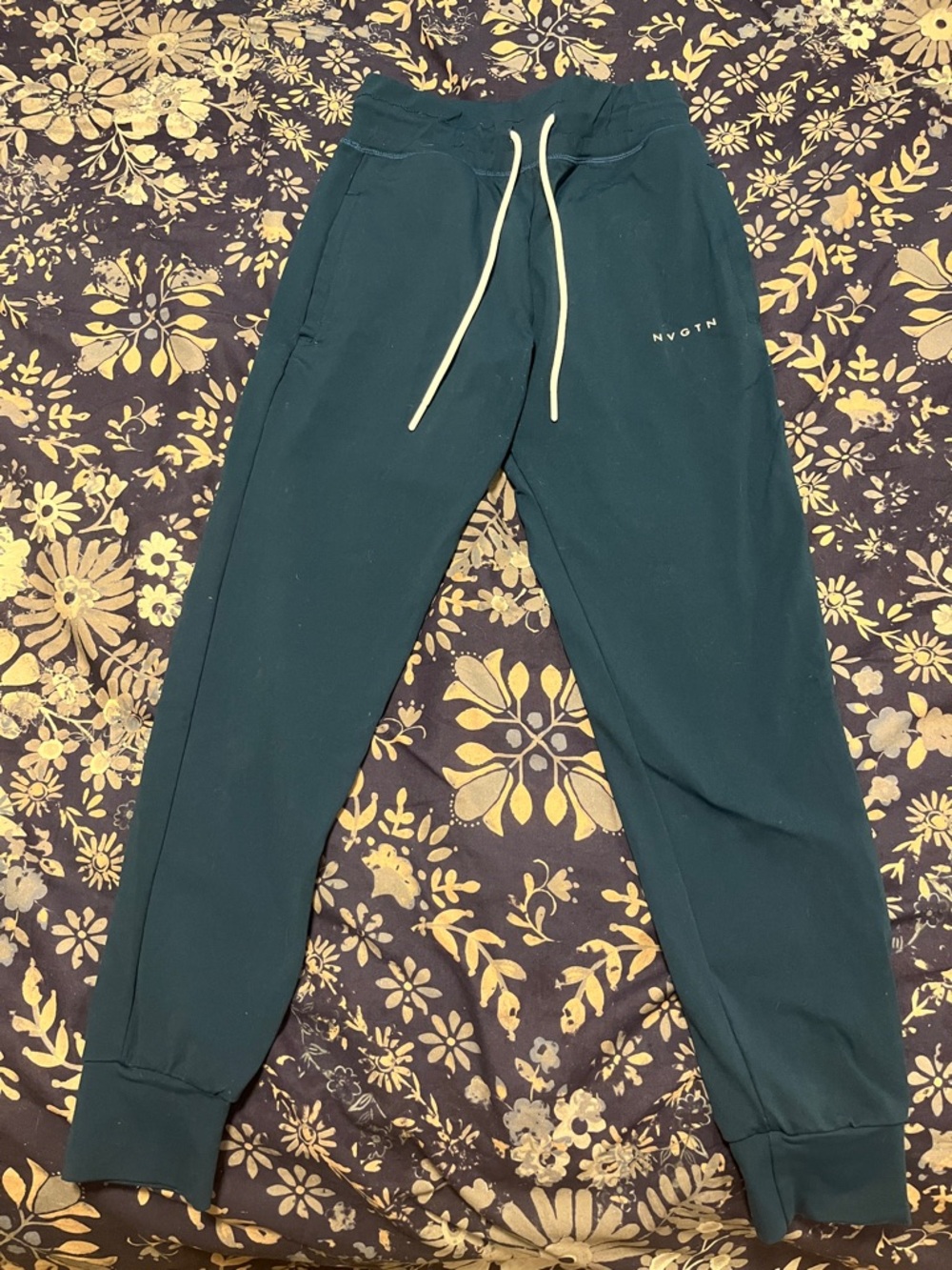 NVGTN Blue Jogger with white Logo